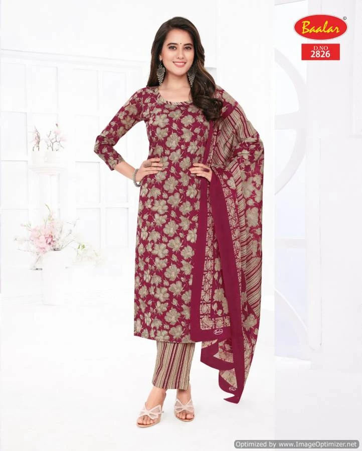 Baalar Zaara Vol 28 Cotton Wholesale Readymade Salwar Suit Catalog — Wholesale Salwar Suits, MPA wholesale from Surat — view 2